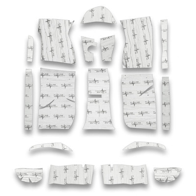 Flatline Barriers 1968-70 Mopar B-Body Floor Insulation and Sound Dampening Kit - TABKB9200