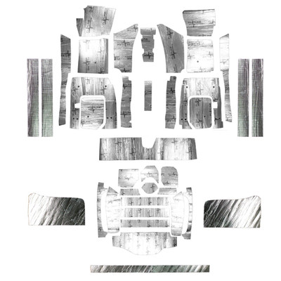 Flatline Barriers 1963-67 Chevrolet Corvette Hardtop Full Insulation and Sound Dampening Kit - TABV7010