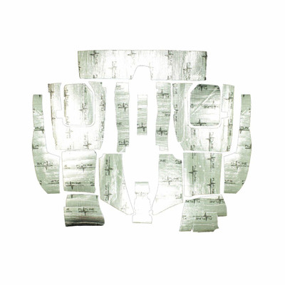 Flatline Barriers 1976-82 Chevrolet Corvette W/Metal Floors Floor Insulation and Sound Dampening Kit - TABV7014