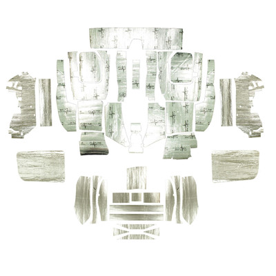 Flatline Barriers 1976-82 Corvette Hardtop w/Metal Floor Full Insulation and Sound Dampening Kit - TABV7018