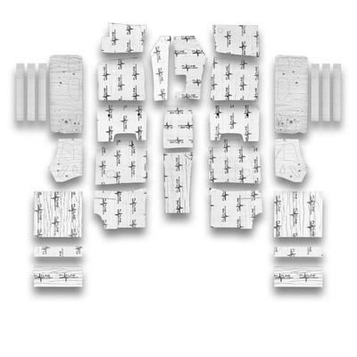 Flatline Barriers 1969-70 Ford Mustang Coupe Full Insulation and Sound Dampening Kit - TABZ6011
