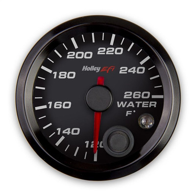 Holley EFI EFI Coolant Temperature Gauge, 2-1/16 size - 120°-260° - Black Face - EFI-553-128