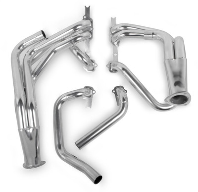 Hooker Super Competition Long Tube Header, 58-64 Chevy Wagons, w/BBC, Ceramic Coated - HKR-2171-1HKR