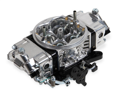 Holley Track Warrior 4150 Carburetor 650CFM No Choke Mech Secondary Shiny w/Blk - HOL-0-67199BK