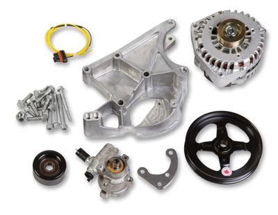 Holley LS/LT, Accessory Drive Kit w/Alt, P/S Pump and Pulleys, Drivers Side Bracket - HOL-20-143