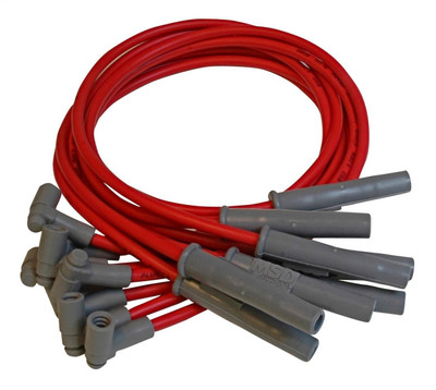 MSD Custom Spark Plug Wire Set, For Buick Grand National w/3.8L V6 Distless, Red - MSD-31869