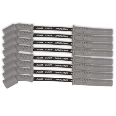 MSD Super Conductor Spark Plug Wire Set, 2014-Newer GM Gen V LT1/LT4 Engines, Black - MSD-33823