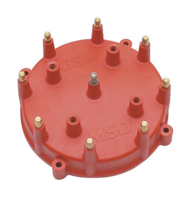 MSD Distributor Cap, Fits 7445,7455,74553, 5 Terminal To Terminal Diameter, Red - MSD-7408