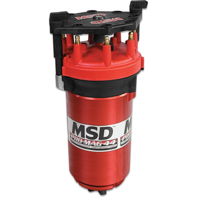 MSD Pro Mag 44 Generator, CW Rotation, Red, Standard Cap, Band Clamp - MSD-8130