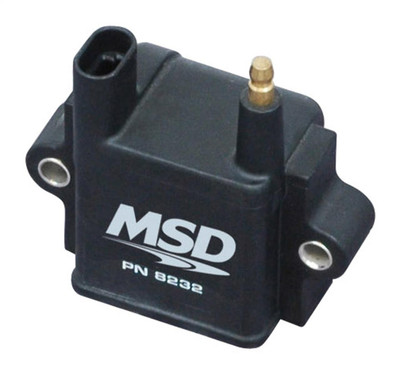 MSD Single Tower Ignition Coil for CPC Ignition Control, 195 mJ Spark, Black - MSD-8232