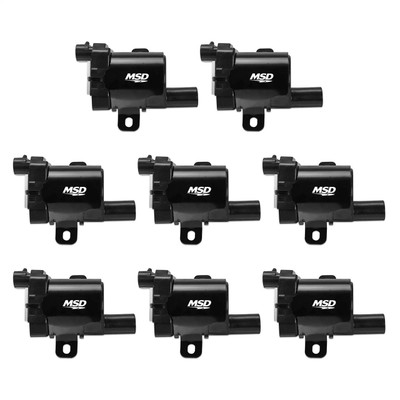 MSD 99-07 GM L-Series Truck, Direct Ignition Coil Set, Black, 8-Pack - MSD-826383