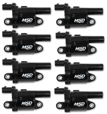 MSD 14-Up GM, Blaster Gen V Direct Ignition Coil Set, Black, 8-Pack - MSD-826883