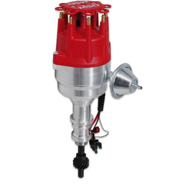 MSD Ready-To-Run Distributor w/Steel Gear and Rev Limiter, Ford 289/302ci V8, Red - MSD-83521