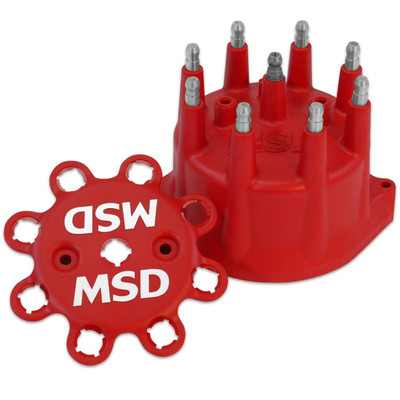 MSD Pro-Billet Marine Distributor Cap, -16 AN 45 Degree Male Wiggins Crimp-On End - MSD-84316