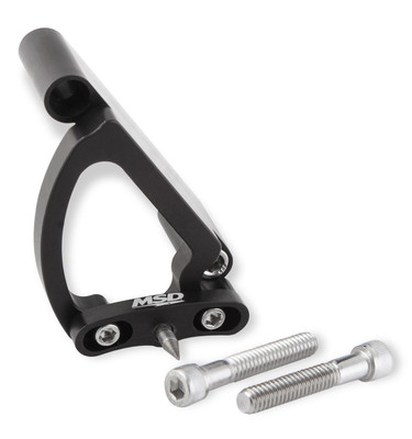 MSD Billet Timing Pointer, For Big Block Chevy, Fits 8 Balancer, Clear Anodized - MSD-89887