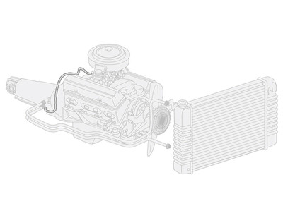 The Right Stuff 1973-79 Ford Bronco/F100/150 w/C6, Pre-Bent Stainless Steel Trans Modulator Line - TTV7369S