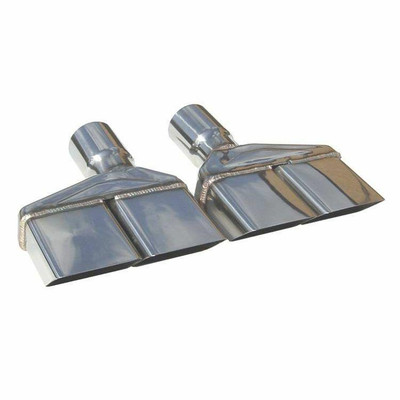 Pypes Exhaust 70-74 Challenger 2.5 Dual Rectangle Clamp On Tail Pipe Tip Set - EVT86-PYP
