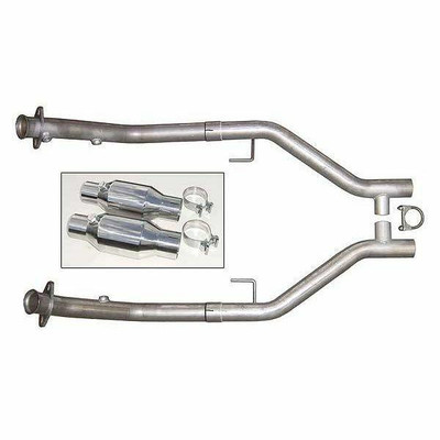 Pypes Exhaust 05-10 Mustang Catted 2.5 H-Pipe For Short Tube Headers - HFM26-PYP
