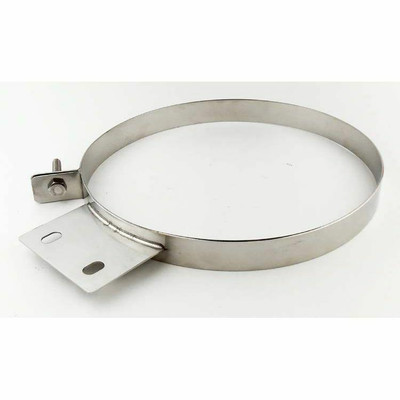Pypes Exhaust Universal Polished 6 304 Stainless Steel Diesel Stack Exhaust Clamp - HSC006-PYP