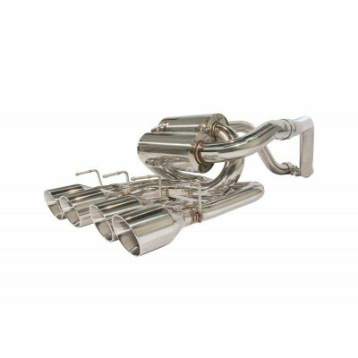 Pypes Exhaust 05-13 Corvette Axle Back Exhaust w/Violators Muffler and Polished Quad Tips - SCC61VS-PYP