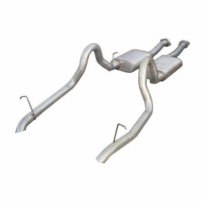 Pypes Exhaust 87-93 Mustang GT Cat Back System w/Violator Muffler and Turndown Tail Pipes - SFM10V-PYP