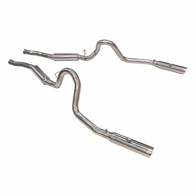 Pypes Exhaust 79-04 Mustang Cat Back Exhaust System w/Violator Mufflers and Polished Tips - SFM29V-PYP