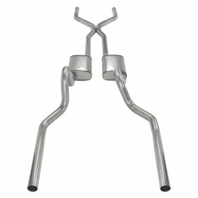 Pypes Exhaust 65-70 Mustang Violator 2.5 In Crossmember Back Dual Split Rear Exhaust System - SFM43V-PYP