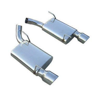 Pypes Exhaust 2005-2010 Mustang Violator 4.0 In Axle Back Dual Split Rear Exhaust System Kit - SFM60VS-PYP