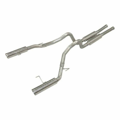 Pypes Exhaust 2005-2010 Mustang Pype Bomb 2.5 In Cat Back Dual Split Rear Exhaust System Kit - SFM66M-PYP