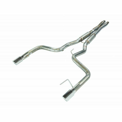Pypes Exhaust 15-17 Mustang GT Mid Muffler Cat Back Exhaust System w/X-Pipe and Polished Tips - SFM86MX-PYP