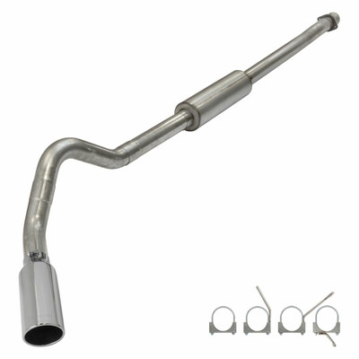 Pypes Exhaust 2011-2014 F-150 Race Pro Series 4.0 Inch Cat-Back Single Side Exhaust System Kit - SFT24V-PYP