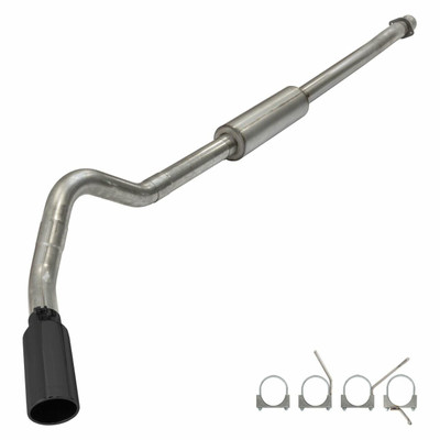 Pypes Exhaust 2010-2014 F-150 Race Pro Series 4.0 Inch Cat-Back Single Side Exhaust System Kit - SFT24VB-PYP