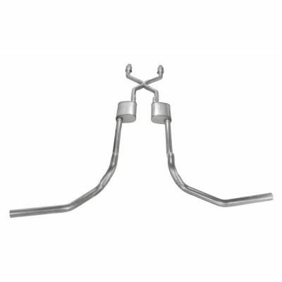 Pypes Exhaust 75-76 F-100/150 Violator 2.5 In Crossmember Back Dual Split Rear Exhaust System - SFT965VE-PYP