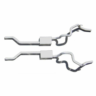 Pypes Exhaust 70-74 Camaro and Firbird 2.5 Crossmember Back True Dual System w/o Mufflers - SGF31-PYP