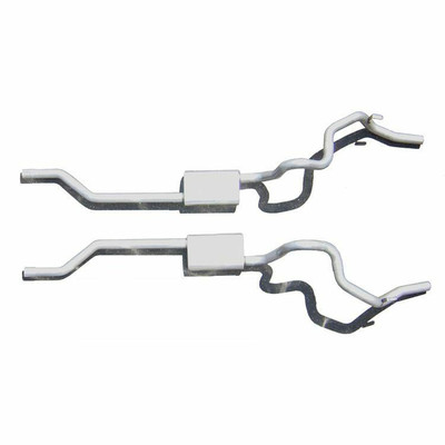 Pypes Exhaust 70-74 Camaro and Firebird Crossmember Back Trur Dual System w/Violator Mufflers - SGF31V-PYP