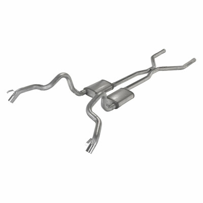 Pypes Exhaust 70-74 Camaro and Firebird Crossmember Back System w/H-Pipe and Violator Mufflers - SGF43V-PYP