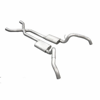 Pypes Exhaust 67-69 Camaro and Firebird Crossmember Back System w/X-Pipe and Violator Mufflers - SGF63V-PYP