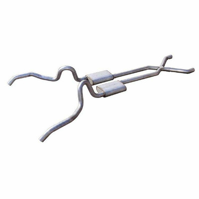 Pypes Exhaust 62-67 Nova Crossmember Back Exhaust System w/X-Pipe w/o Mufflers - SGN10-PYP