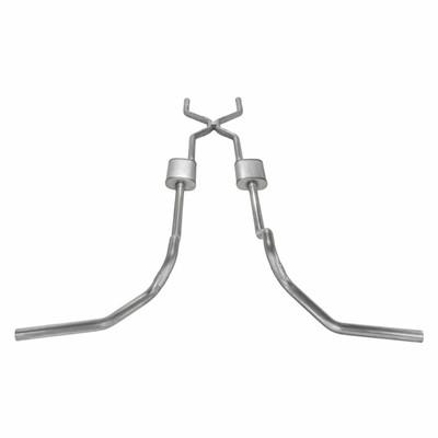 Pypes Exhaust 67-74 GM Truck Crossmember Back Exhaust System w/H-Pipe and Race Pro Mufflers - SGT78R-PYP