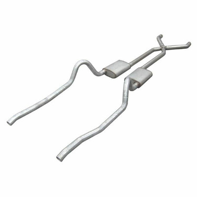 Pypes Exhaust 67-73 Mopar A-Body Crossmember Back Exhaust System w/X-Pipe and Turbo Pro Mufflers - SMA10T-PYP