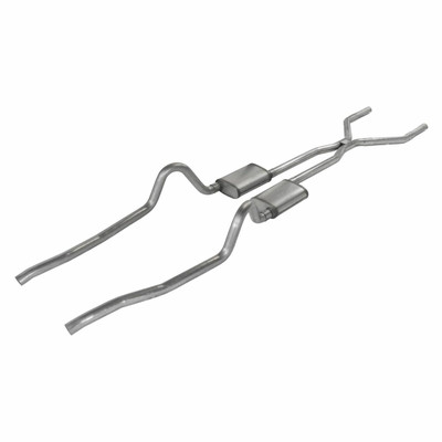 Pypes Exhaust 67-73 Mopar A-Body Crossmember Back Exhaust w/H-Pipe and Street Pro Mufflers - SMA40S-PYP