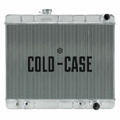 Cold Case Radiators 64-65 GTO w/MT and AC Aluminum Radiator 17.5 Core Height Polished OE Style Tanks - CR-GPG22