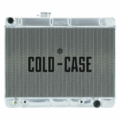 Cold Case Radiators 64-67 GTO w/o AC HO/SD AT 15.5 Aluminum Performance Radiator 20X25.2X3 - CR-GPG34AS