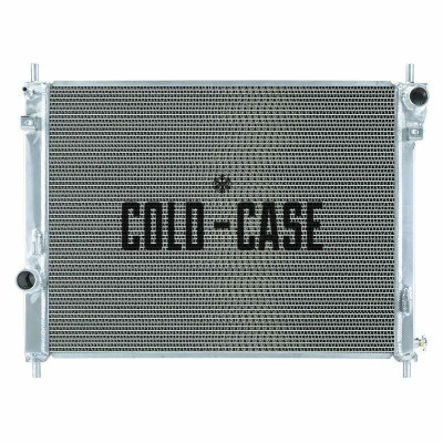Cold Case Radiators 15-20 Mustang Aluminum Performance Radiator Polished Tanks 28x23x2.5 - CR-LMM575