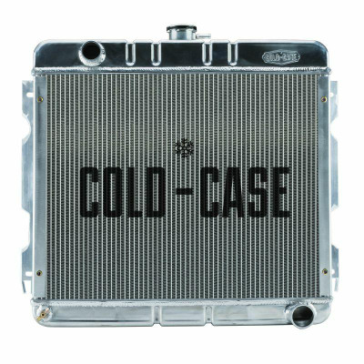 Cold Case Radiators 70-72 A,B Body w/SB and MT Aluminum Performance Radiator Polished OE Style Tanks - CR-MOP755