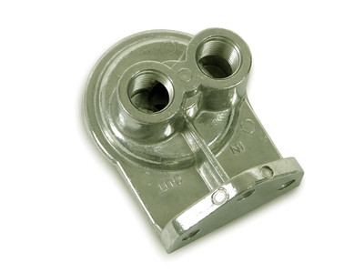 Earls Performance Cast Remote Oil Filter Mounting Kit w/1/2 NPT Facing Upward, Female 3/4 - 2177ERL