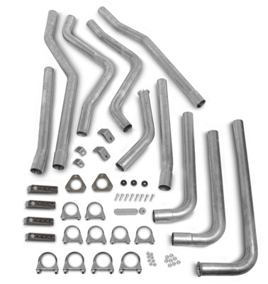 Flowtech 73-74 K10/20/30 w/307-350ci and 4WD, Manifold Back Exhaust System - 52525FLT