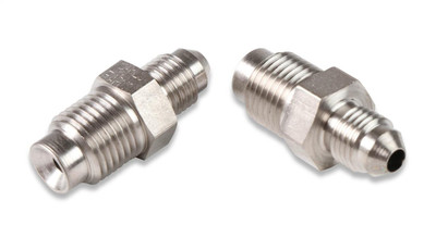 Earls Performance Brake Adapter, -3AN To 1/2- 20 Inverted Flare Male, 2 Per Pack, Nickel Plating - 562046ERL