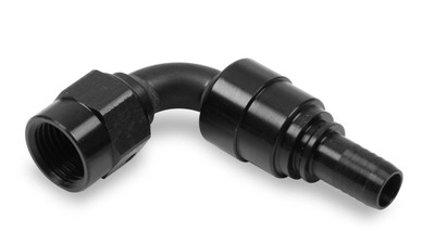 Earls Performance UltraPro Hose End, -6 AN Crimp-On Dynamic-Swivel, 90° Bent Tube Hose - 689906ERL
