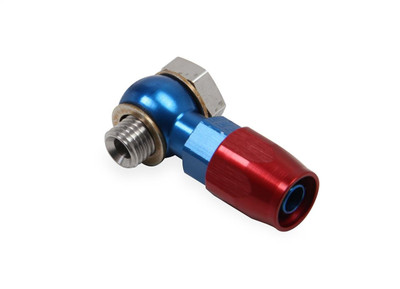 Earls Performance Swivel-Seal Hose End, 12mm x 1.25 Banjo Swivel Seal, -6 AN, Red/Blue, Aluminum - 807691ERL